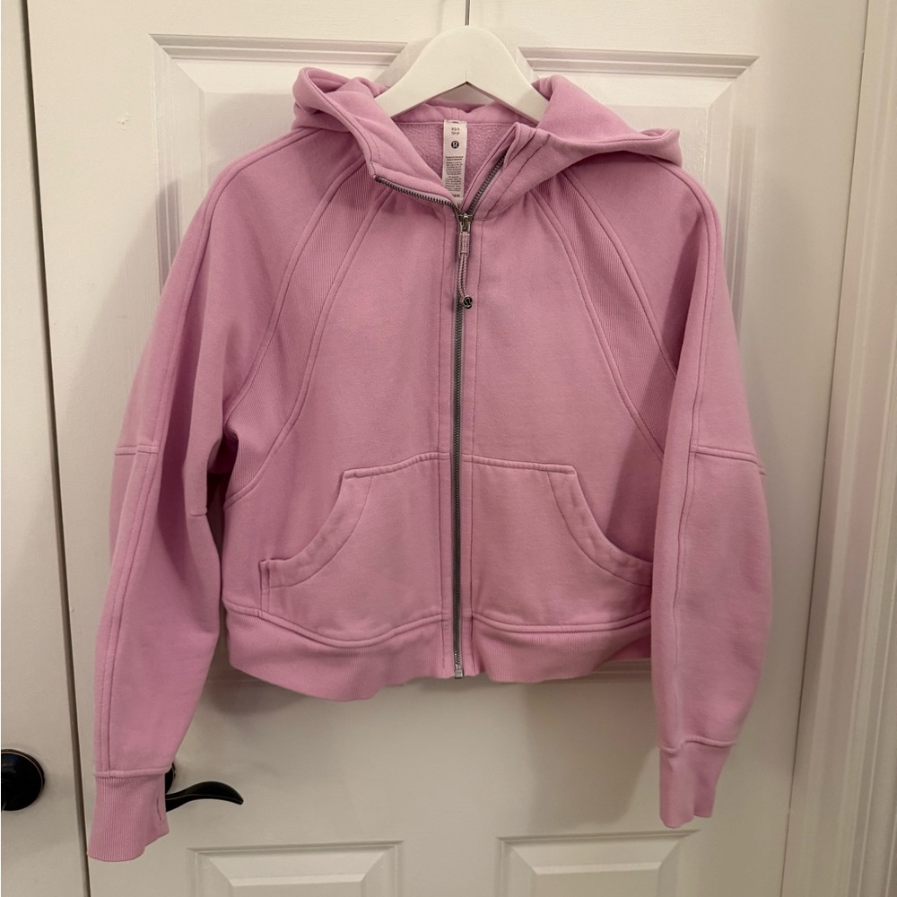 lululemon athletica Pink Zip-Up Scuba Hoodie